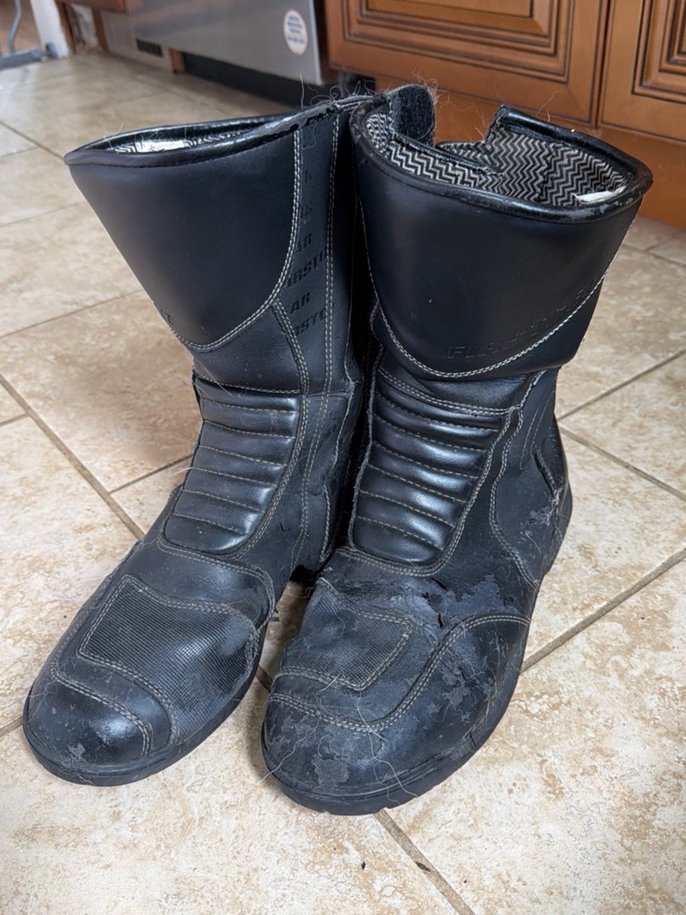 Men's Black Motorcycle Boots